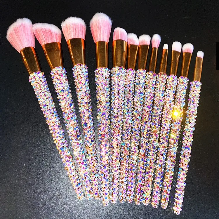 Beauty Diamond Makeup Brush Set Makeup Artist Special Makeup Brush with Diamond Box