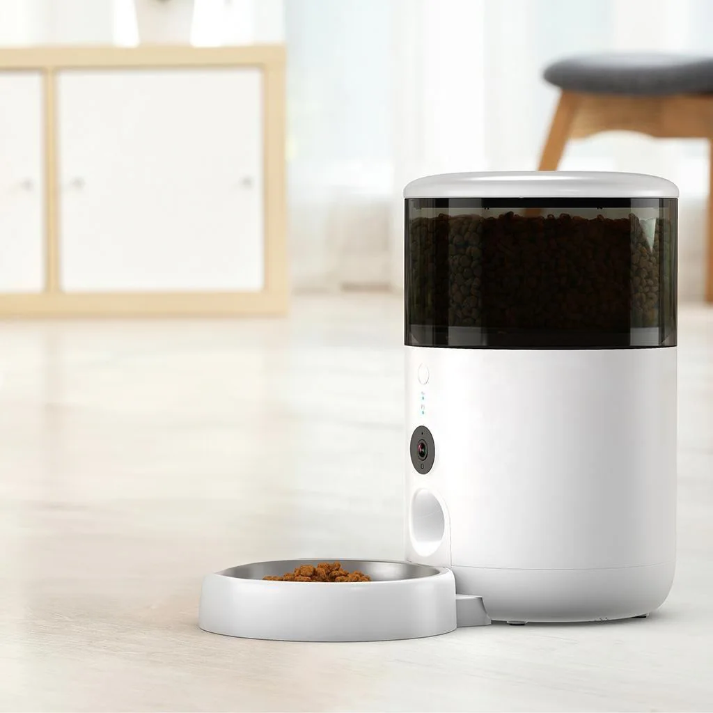 Automatic Wifi Smart Dog Pet Feeder With Camera 1080P HD Video With Night Vision Motion & Sound Alerts Hot Selling Pet Supplies
