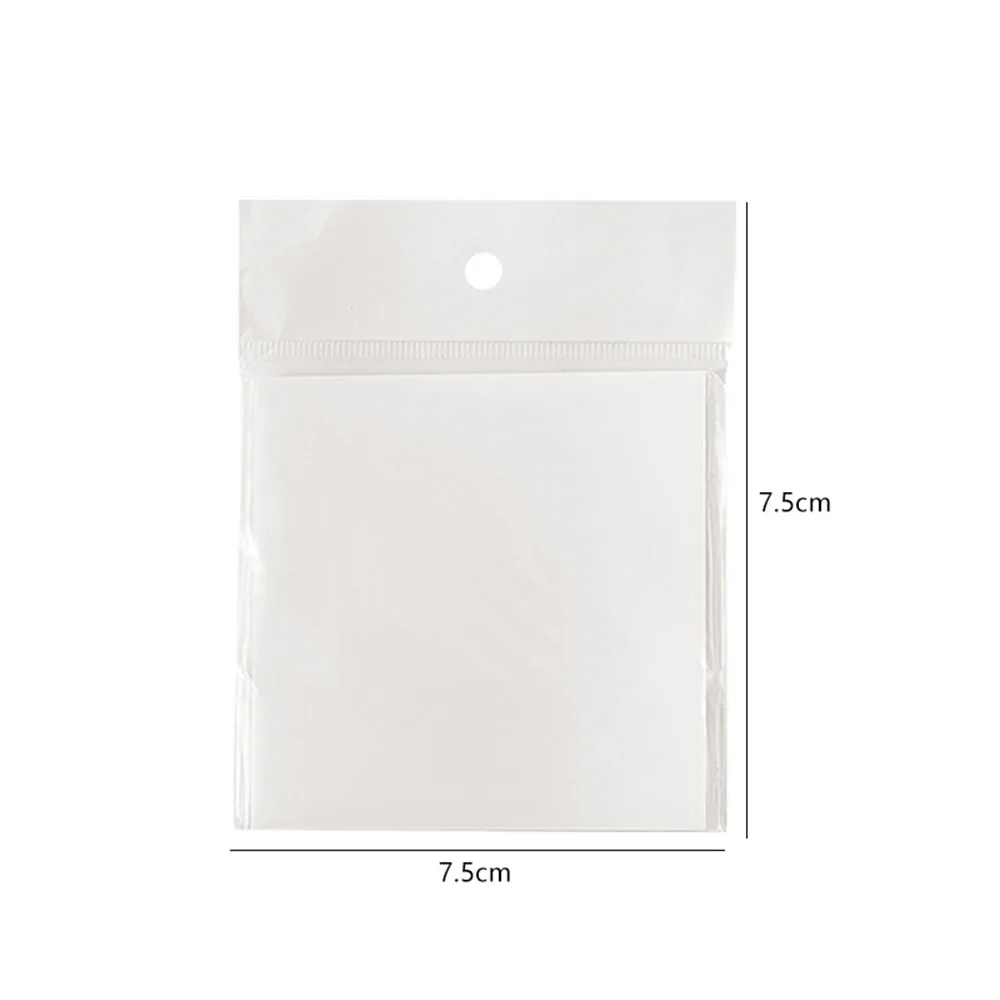 Wholesale custom waterproof 100 sheets pet translucent self-adhesive transparent sticky note film notepad memo pad