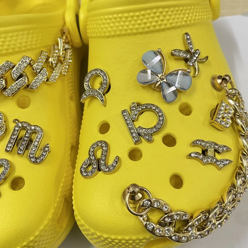 12 constellations alloy diamond Metal Shoe Charms Decoration Accessories for Women Ladies Clog Sandal Shoes Croc charms