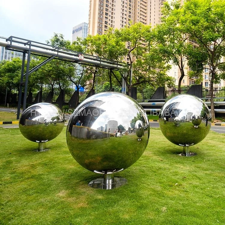 wholesale Garden Gazing Aisi304  Stainless Steel Mirror Balls for outdoor