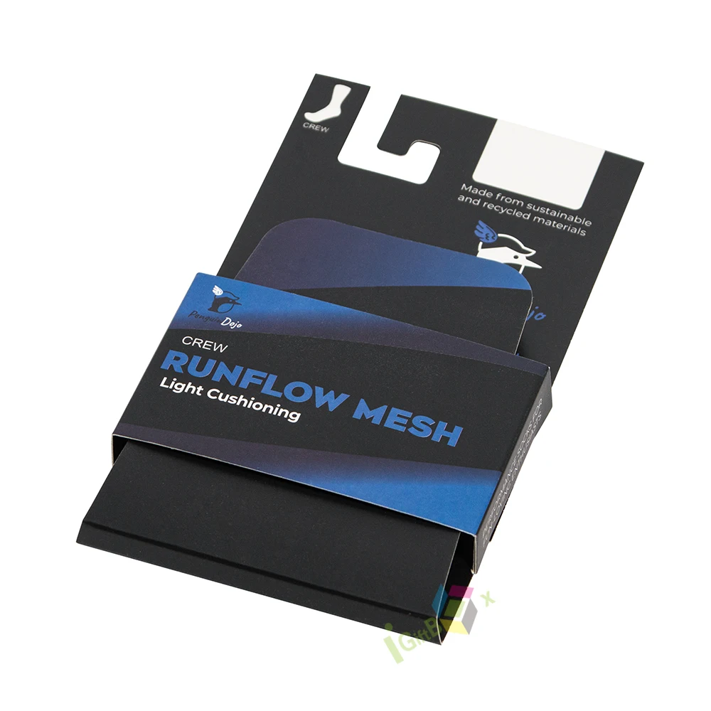 Wholesale Cheap Custom Logo Printed Paper Wrap Bands Sock Packaging Sleeve product sleeve packages