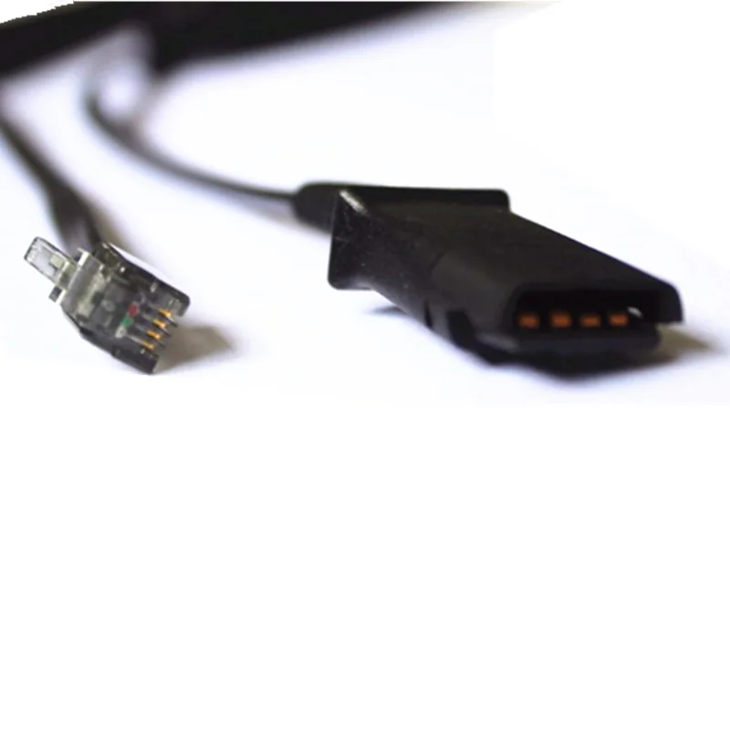 
4-pin plug and connector TPU flexible Coiled phone cord with spiral cable telephone cords 