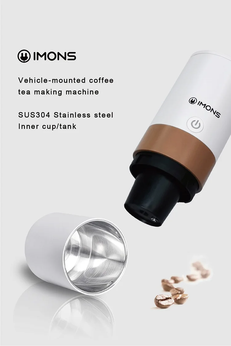 Car coffee or tea  maker machine 12v CAN BOIL WATER use k cup tea gounded coffee