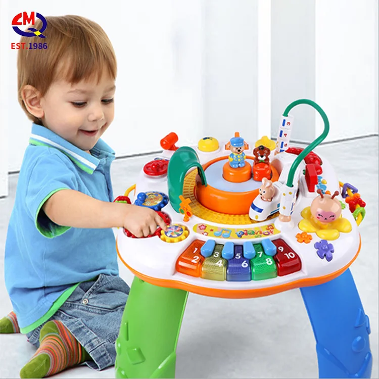Wholesale Children Multifunctional Early Brain Educational Musical Toy Kids Learning Activity Table Baby Study Toys