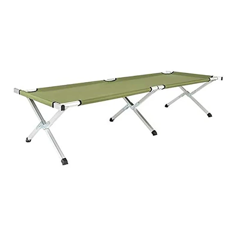 Outdoor Lightweight Folding Bunk Metal Beach Camp Bed Single Cots Portable Aluminum Ultralight Foldable Camping Sleeping Cot Bed