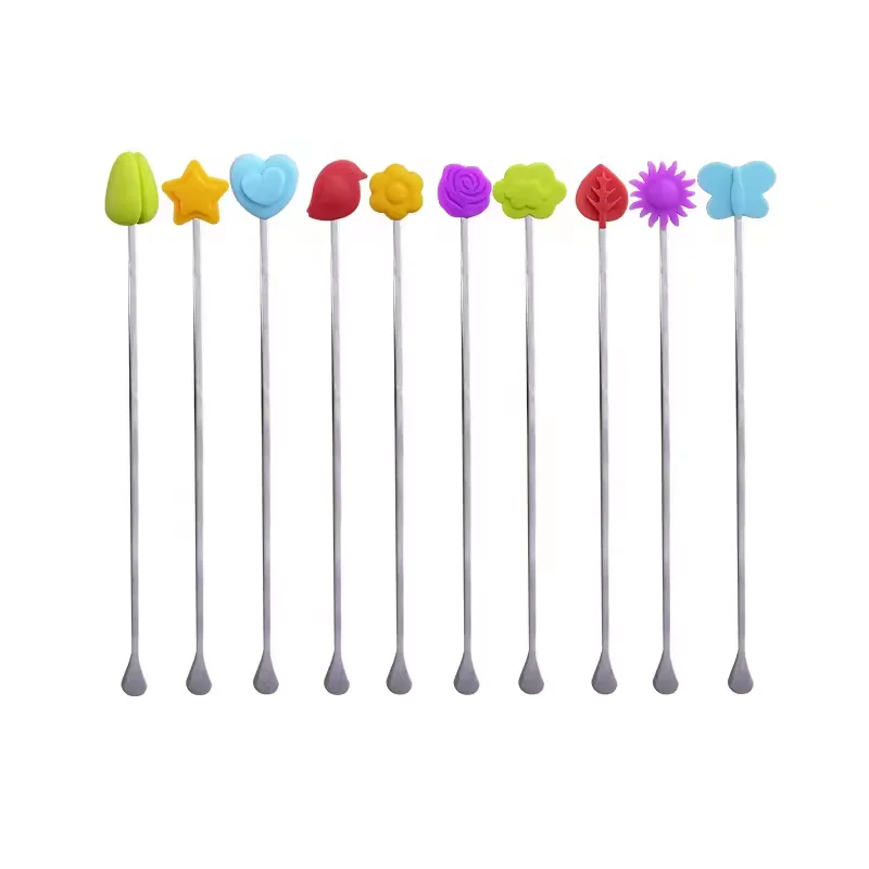 Classic Design Stainless Steel 7 inch Professional Bartender Bar Cocktail Mixing Stirrer for Wine  Milk Tea Coffee Juice