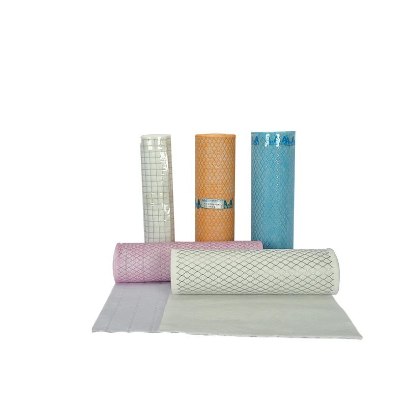 Folded overmesh material for the production of coarse and medium efficiency activated carbon panel air filters