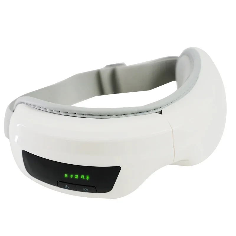 Eye dark circles strain reduce massage equipment air pressure vibrating heat compress electric foldable music eye massager