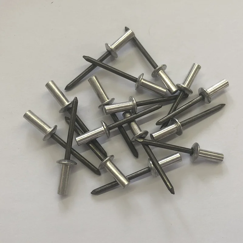 Aluminum Pop Rivet 1/8 Diameter #4 Sealed Oval Pan Round Head Closed End Blind Rivets