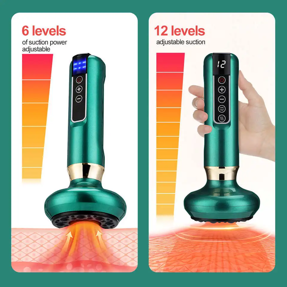 Hot Body Slimming Tools Guasha Electric Scraping Suckers Auto Vacuum Suction Cup Electric Cupping Massager