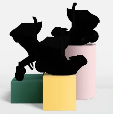 4 in 1 Customizable Baby Strollers with Car Seat Folding Organizer Twin Wheel Parts Portable Troller-for Triplets