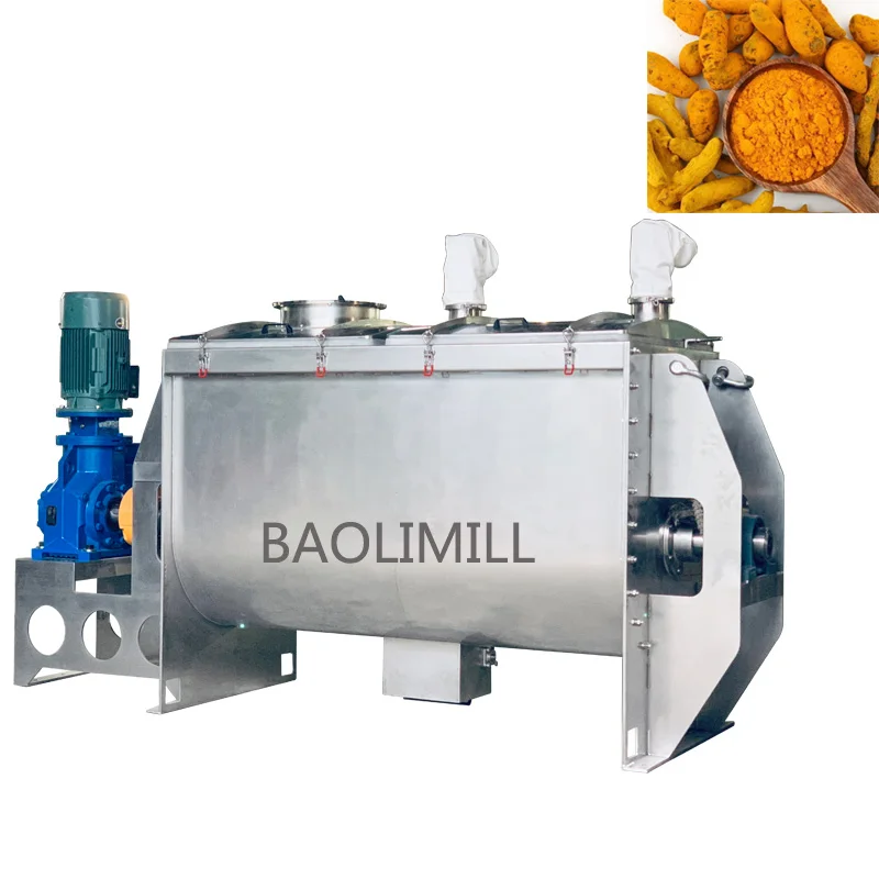 Industrial Powder Ribbon Blender Mixing