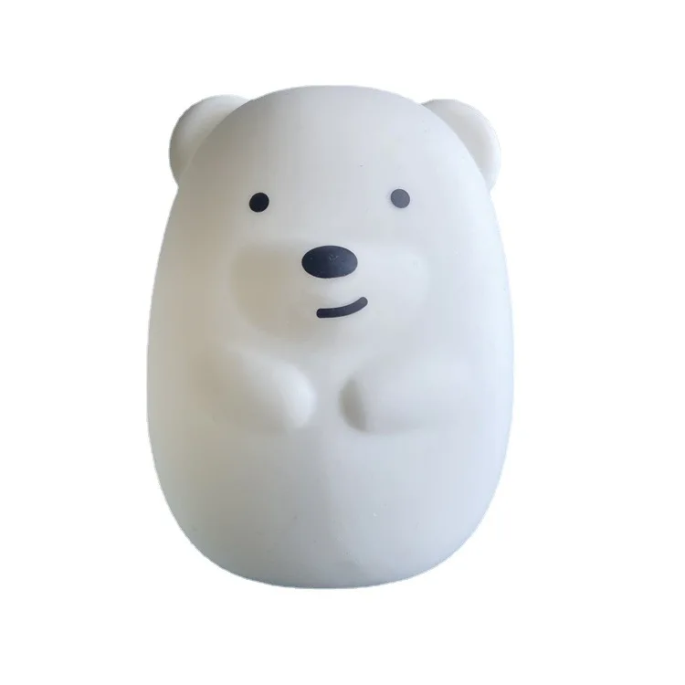 Custom processing clap lamp silicone lampshade small night lamp cartoon animal soft light lampshade silicone accessories shell