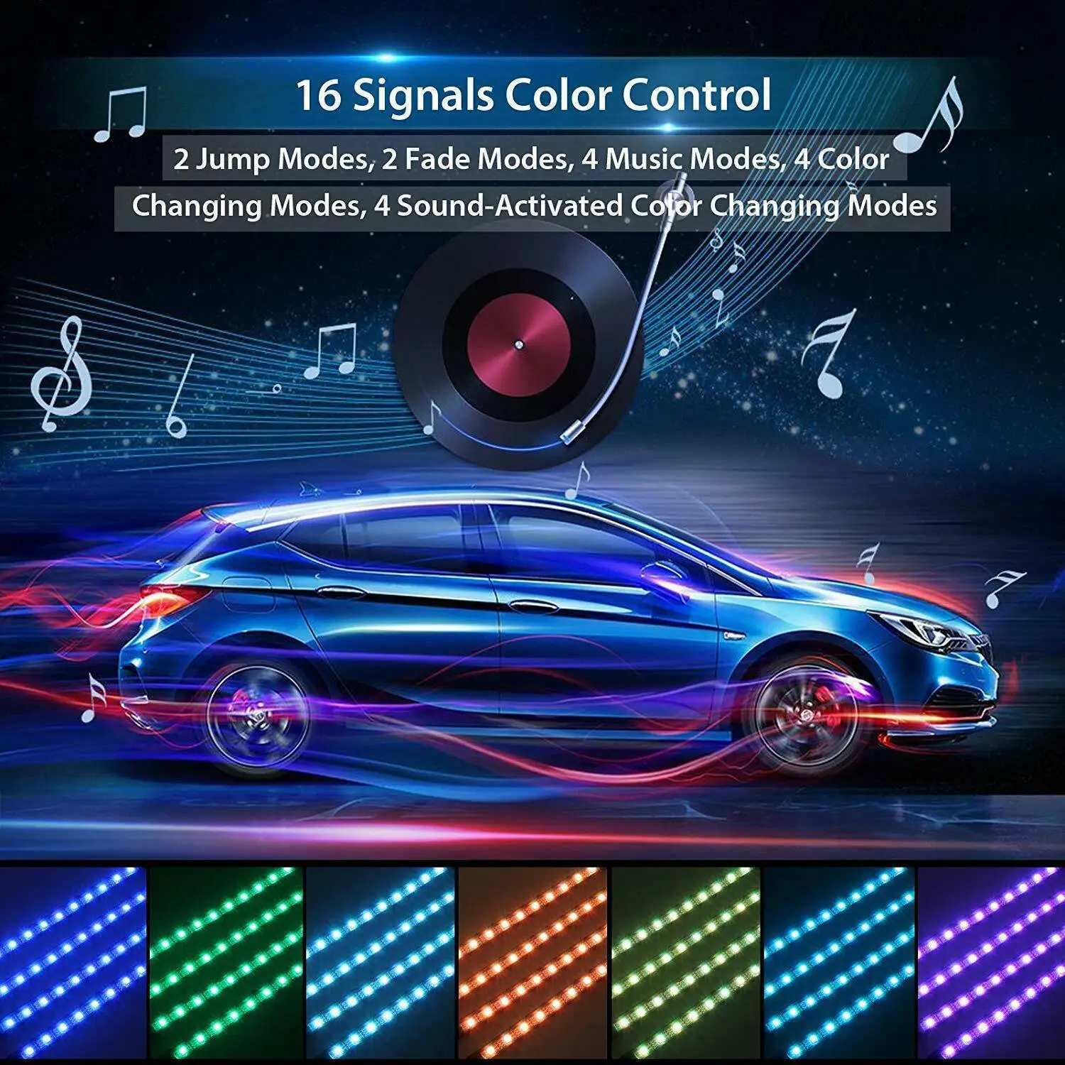 RGB Smart Control Led Strip Light Set Car Accessories Interior Decorative Atmosphere Light Led Strip Light
