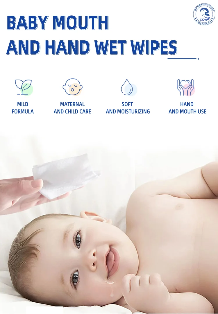 100% Bamboo Natural Fabric Biodegradable baby wet wipes organic baby wipes/freshable Face Tissues