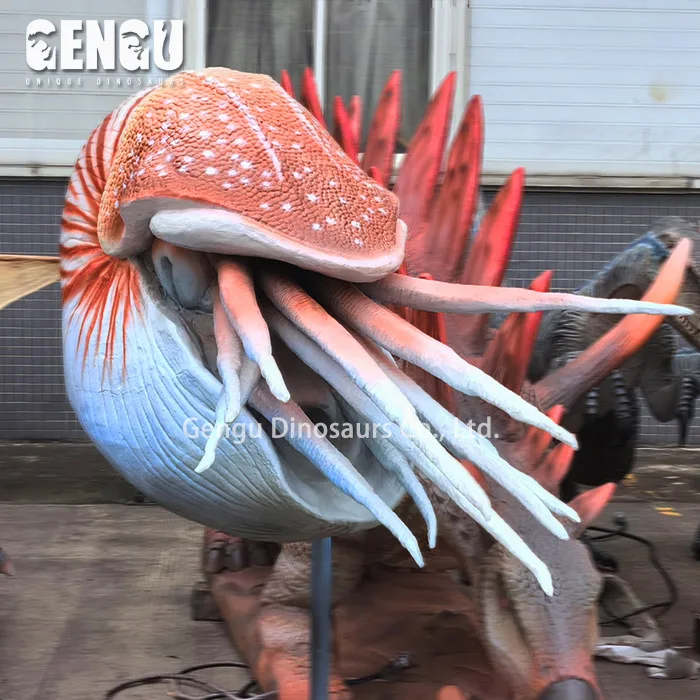 Customized Marine Organism Indoor Exhibition Animatronic Animal Big Size Nautilus Model