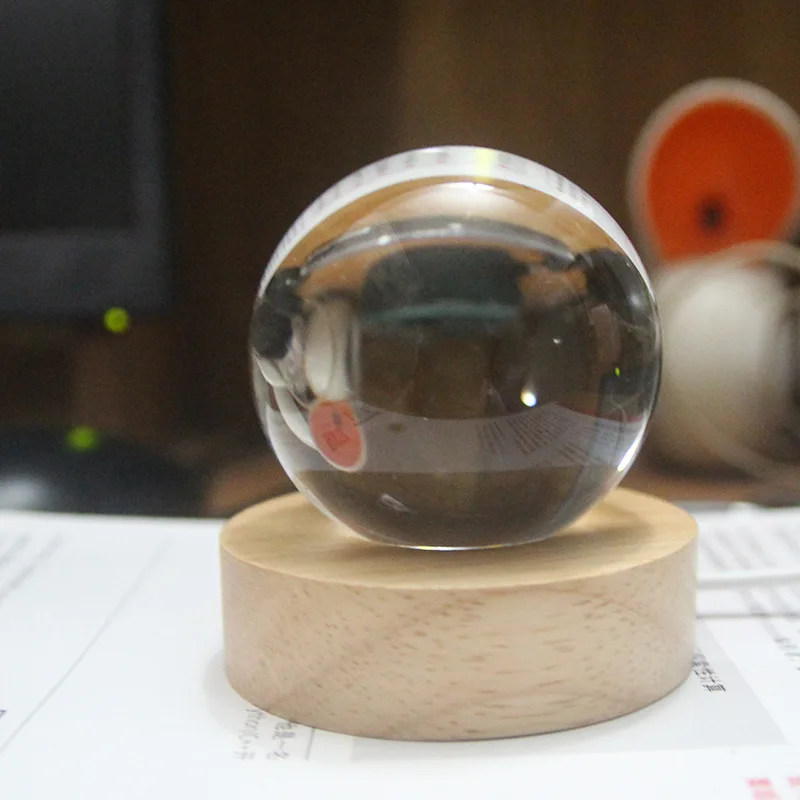 USB-источник питания внутренняя резная 3D волшебный хрустальный шар светодиодный ночник украшение для дома прикроватная лампа