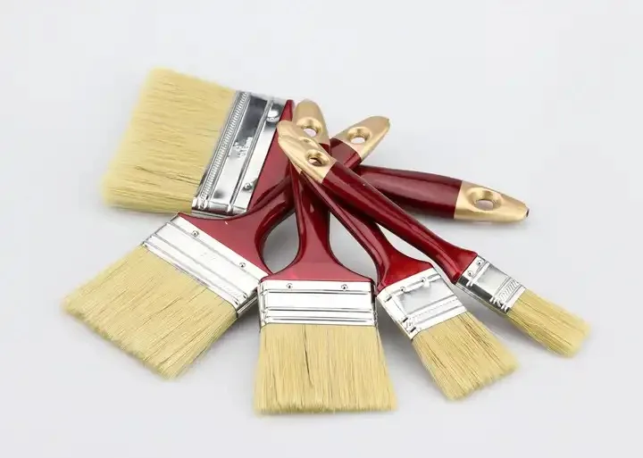 Performance tool pure bristle high quality Paint Brushes with treated wood Handle