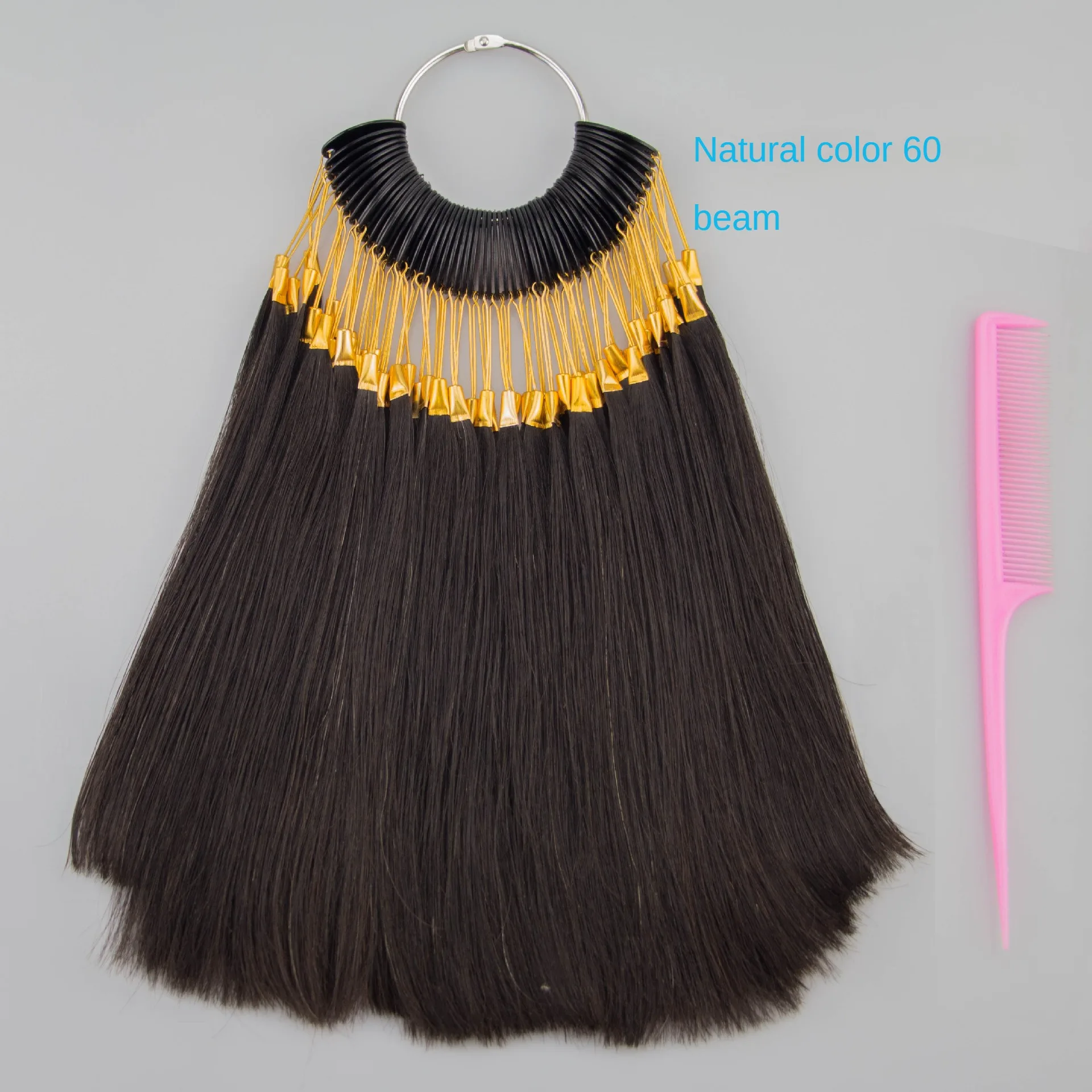 Real hair color plate Color card Hair Clockwork bleach waxing experiment test strip dye real bundle