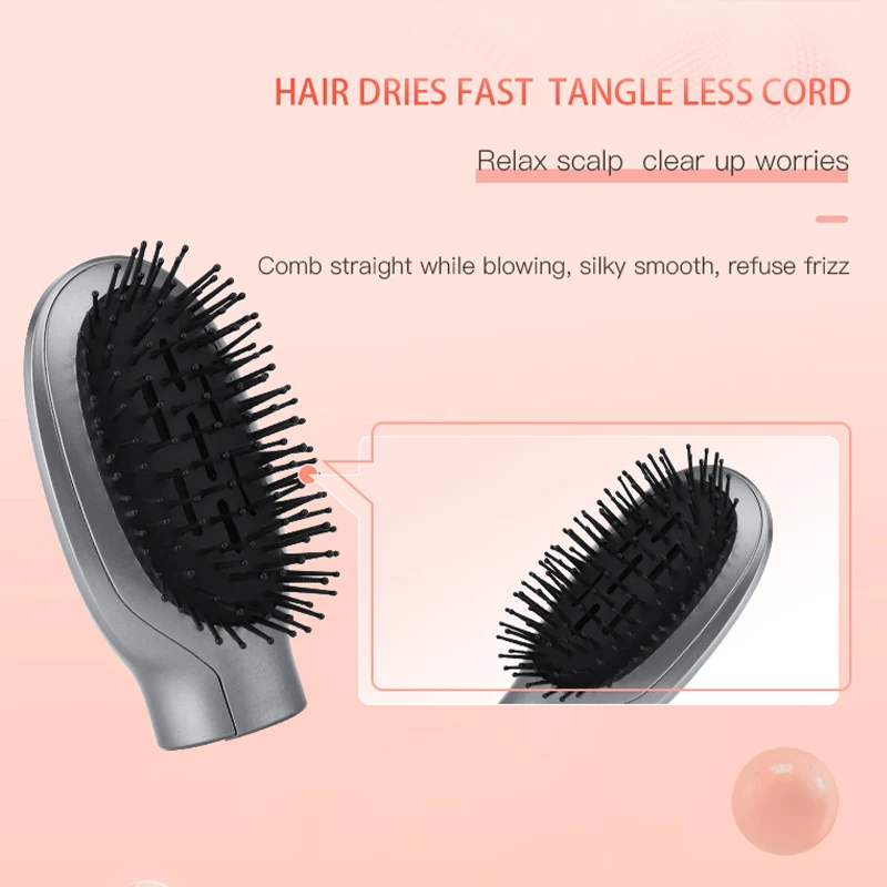 2339 Hot selling Multifunctional Hot Brush Straighter 4 In 1 Hot Air Brush Women Hair dryer Ionic