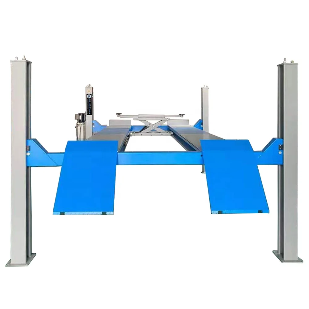 High level quality wheel alignment four post hydraulic heavy duty 4T 5T 6T 7T car lift with CE