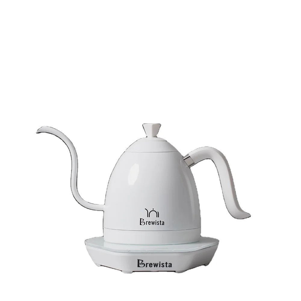 Brewista 600ml drip coffee pour over Gooseneck Electric digital Kettle with wood handle