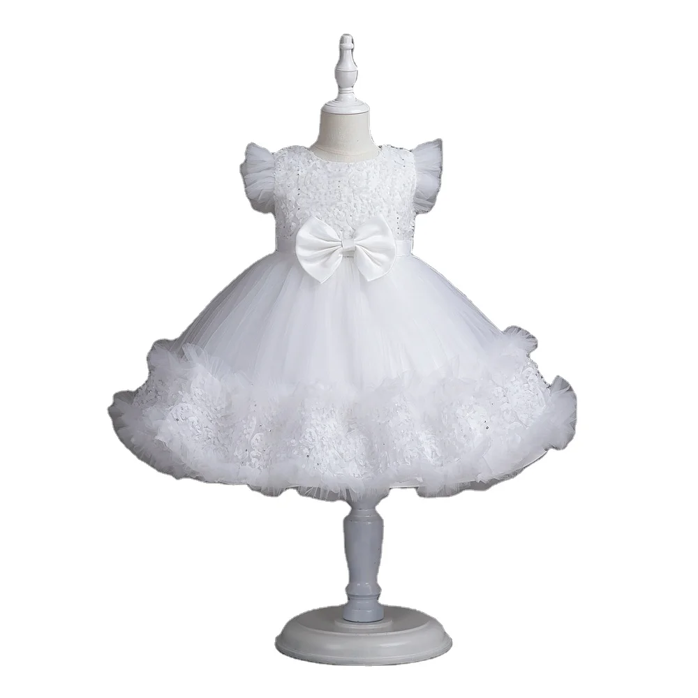 Goodada Garment Summer Wear Princess Flower Evening Children Clothes New Design Baby Girls Puffy Dresses