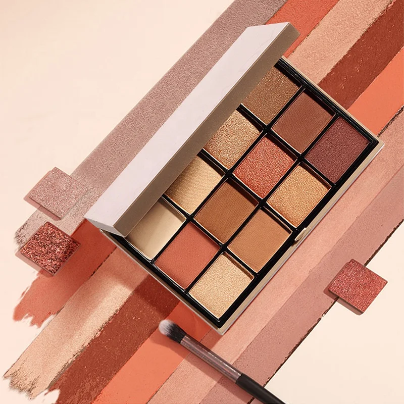 The New Nude BLUSH Eyeshadow Palette Makeup Set Matte Shimmer Glitter Pressed Pearl All Highly Pigmented Blending Powder