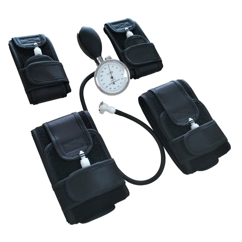 BFR blood flow restriction with pneumatic muscle blockade and fitness brf training bfr bands with pump