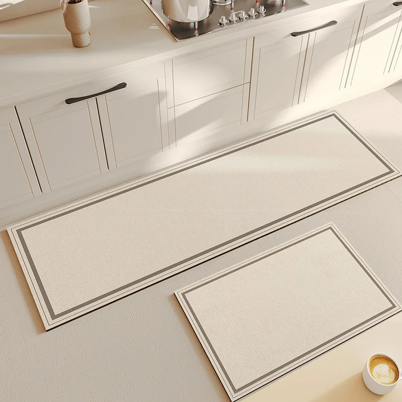 Kitchen special floor mat household absorbent oil-absorbing restaurant floor mat simple wind non-slip soft diatom ooze floor mat