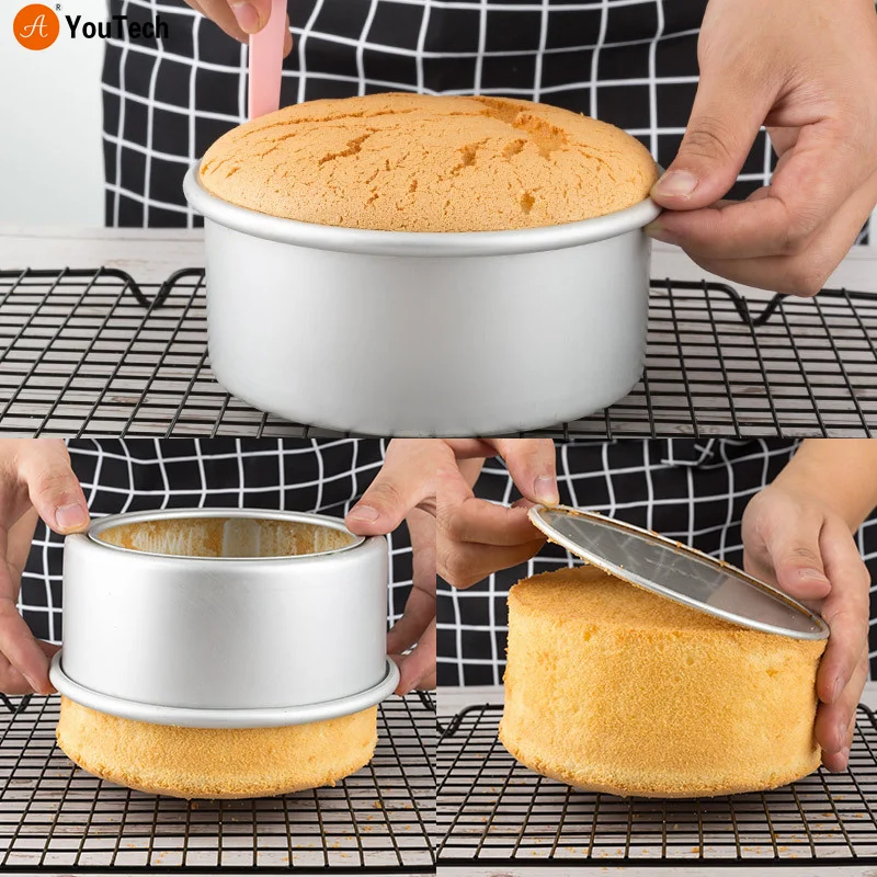 Aluminum Alloy Die Round Heart 2-10 Inch Cake Mold Cake Template Baking Dish Baking Mould Pan Pattern Bakeware Tool cozinha