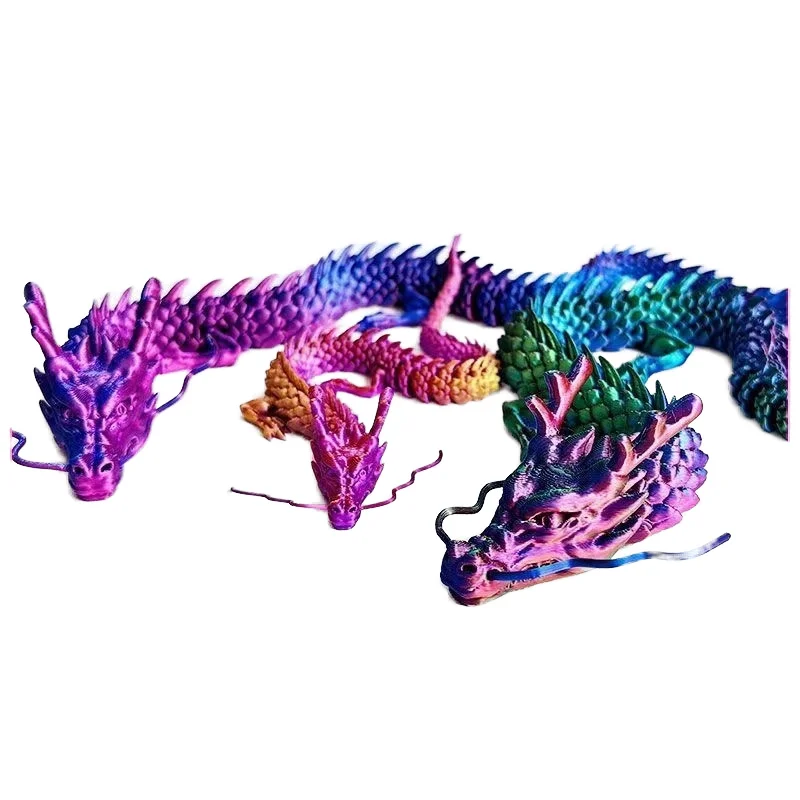 Custom 3D Printing Service for Colorful Dragon Toy Model Resin Figurine FDM/SLA Made from Bamboo