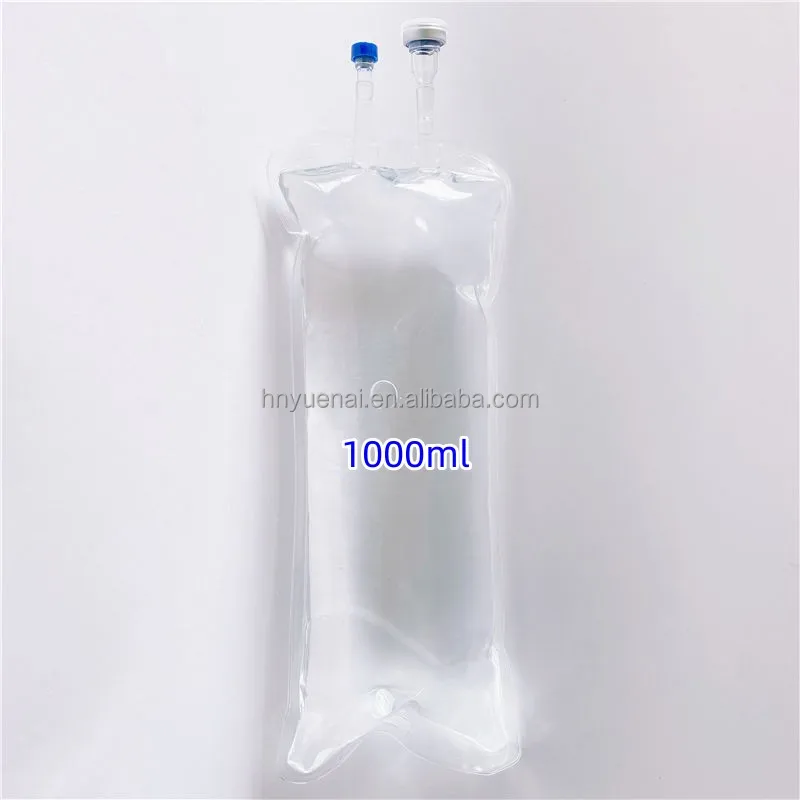 medical supplies empty drip fluid iv bag saline