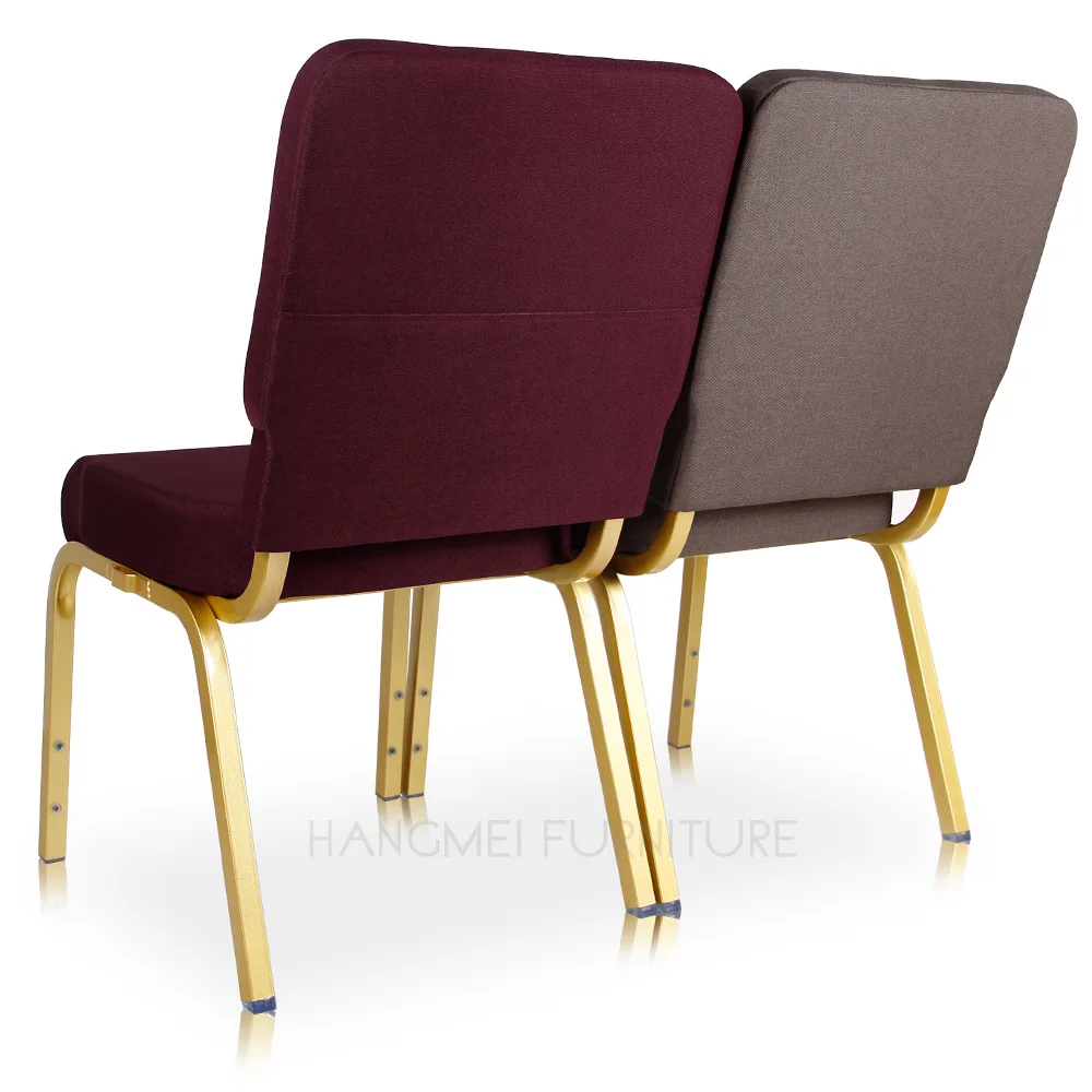 Direct European Church Chair Modern Metal Iron Design for Theater Auditorium Cinema Hall School