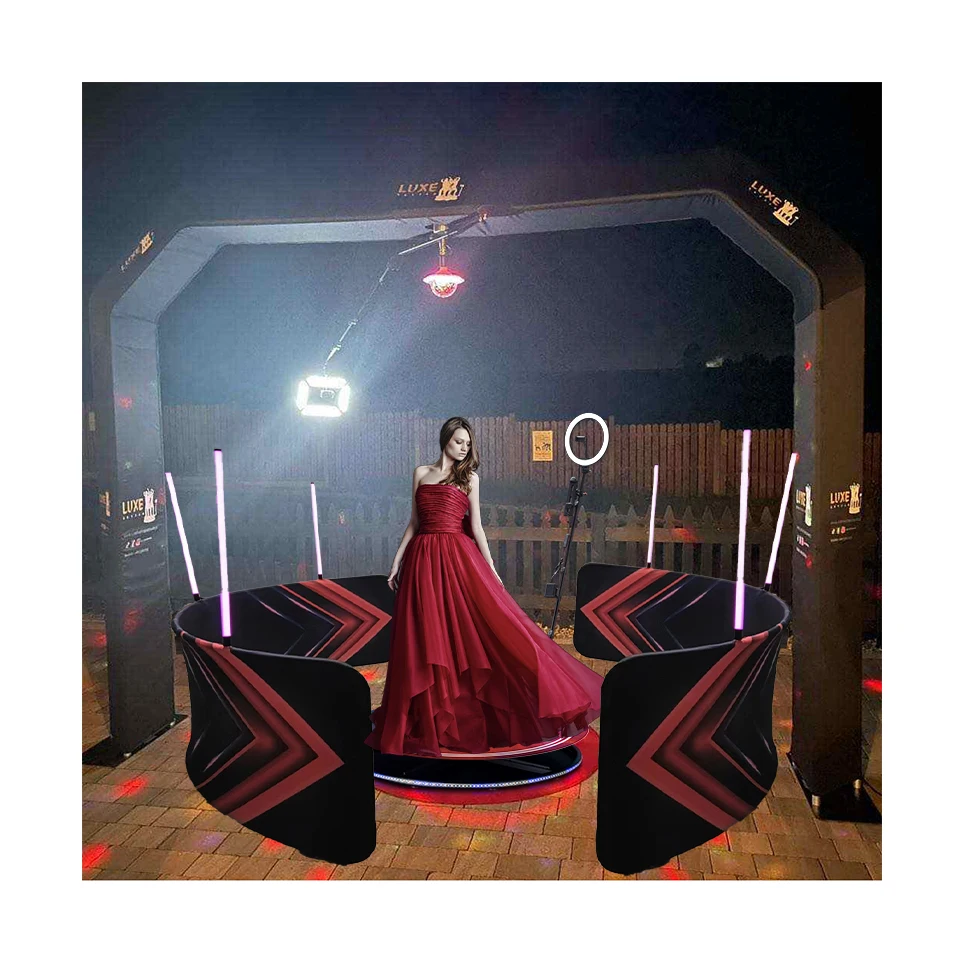 360 Photo Booth Spin Machine Automatic 360 Degree Camera Photobooth Video Accessories Rotating 68Cm 100Cm 115Cm Prix