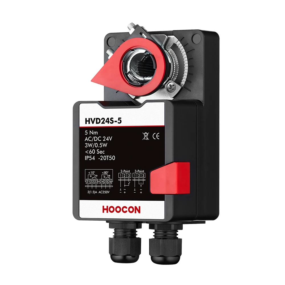 5Nm Damper Actuators Running Time 60s AC100-240V General Damper Actuators