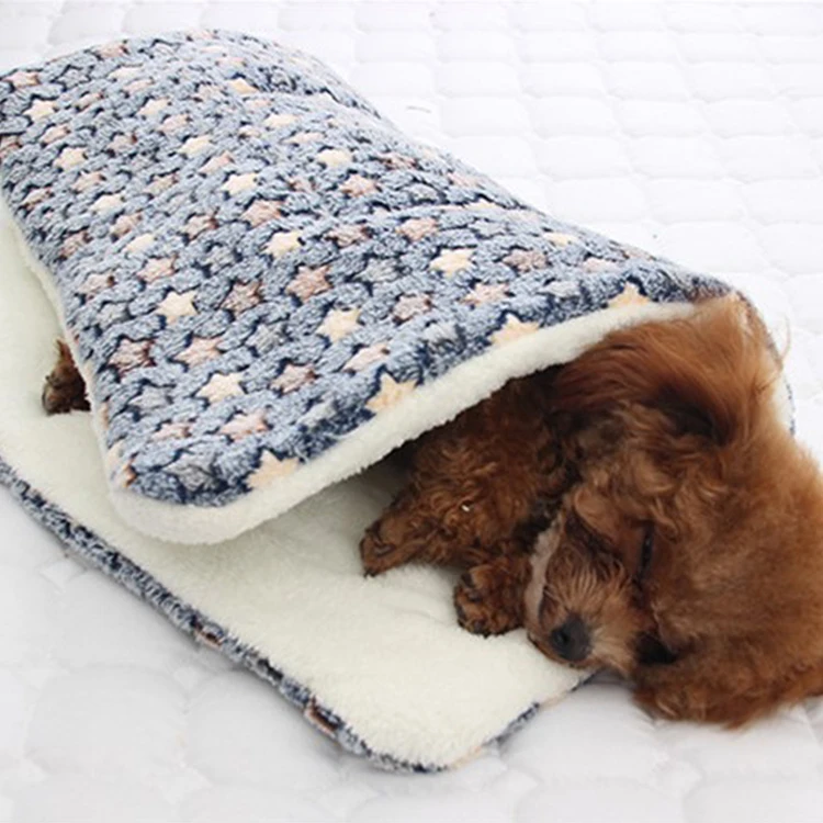 2021 Winter Pet Kennel Star Pattern Thickened Dog Crate Pad Soft Pet Blanket Puppy Blankets