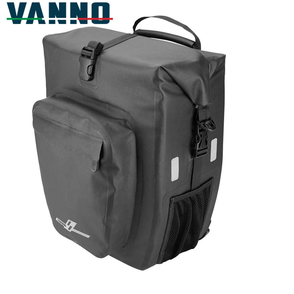 VANNO Large Capacity Bicycle Double Pannier Bag Bicycle Accessories Saddle Pack Tail Bag Bicycle Pannier Rear Bag