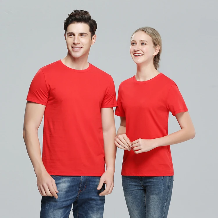 Wholesale China High Quality Blank Cotton Short Sleeve Plain Custom T Shirt