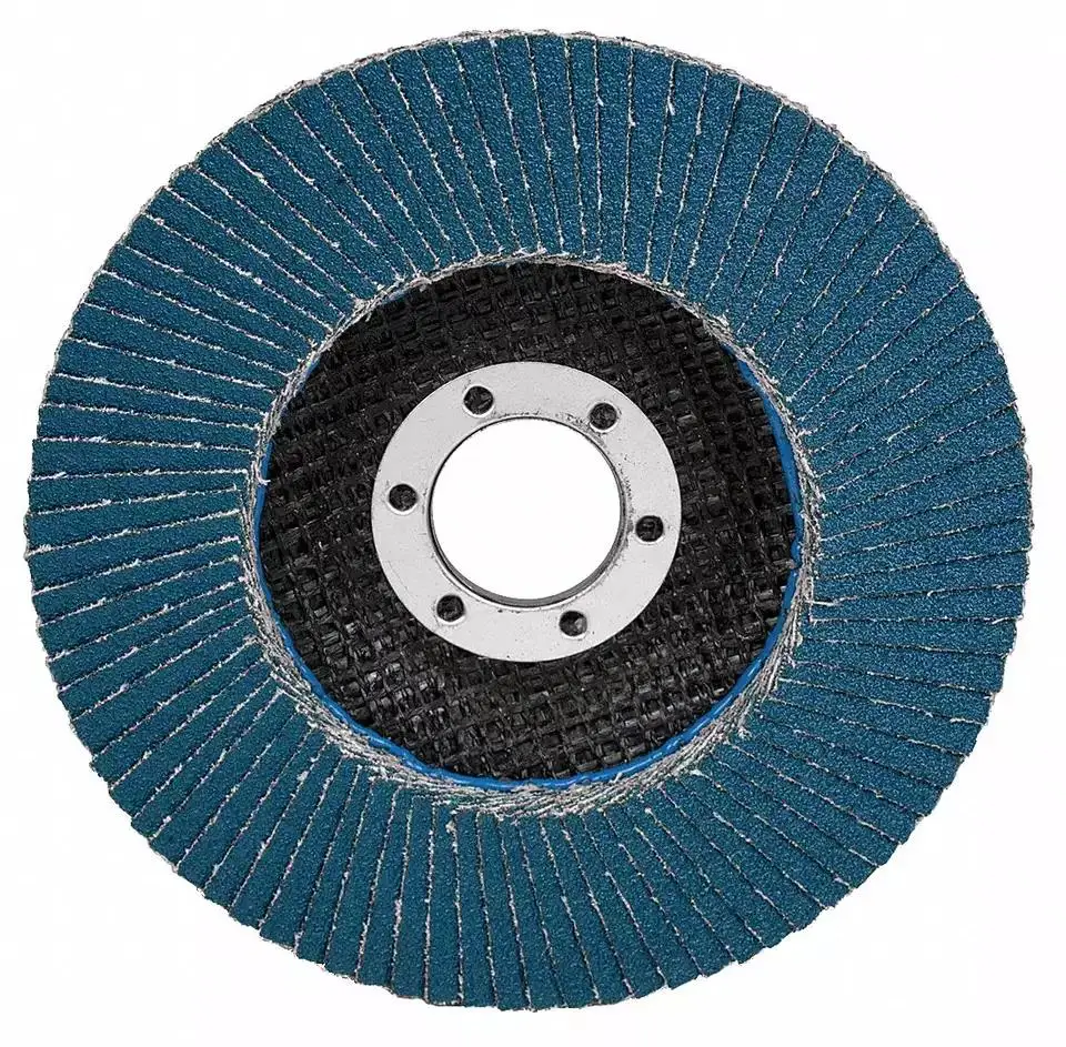 Blue Aluminum Oxide Fiberglass Backing Abrasive Flap Disc 40 Grit Sanding Grinding Metal