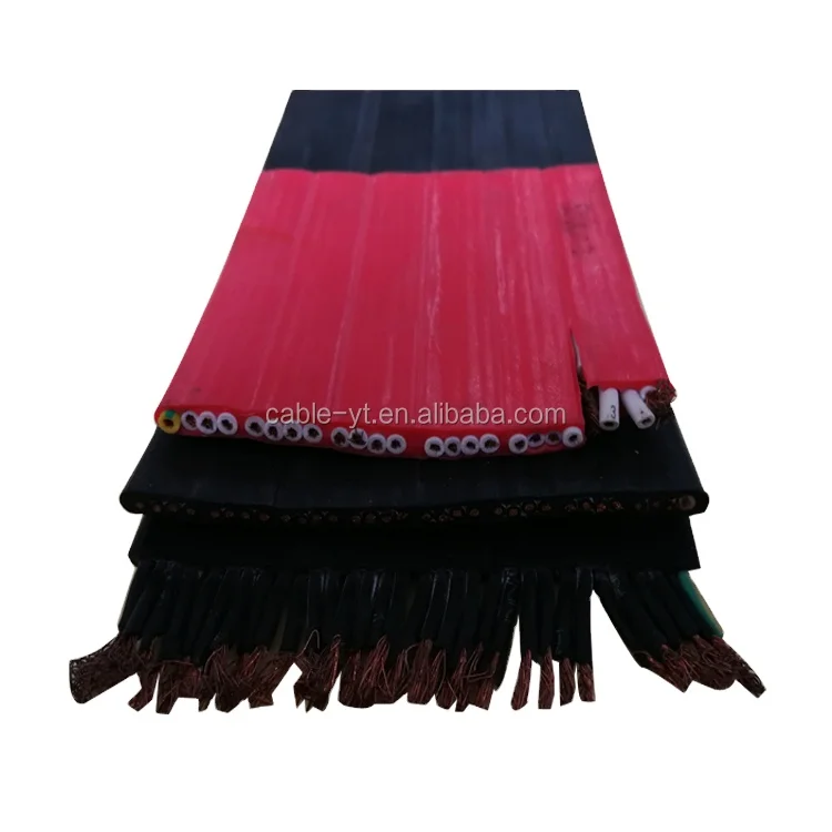 h05vvh6-f overhead flexible oil proof lift hoist flat crane cable