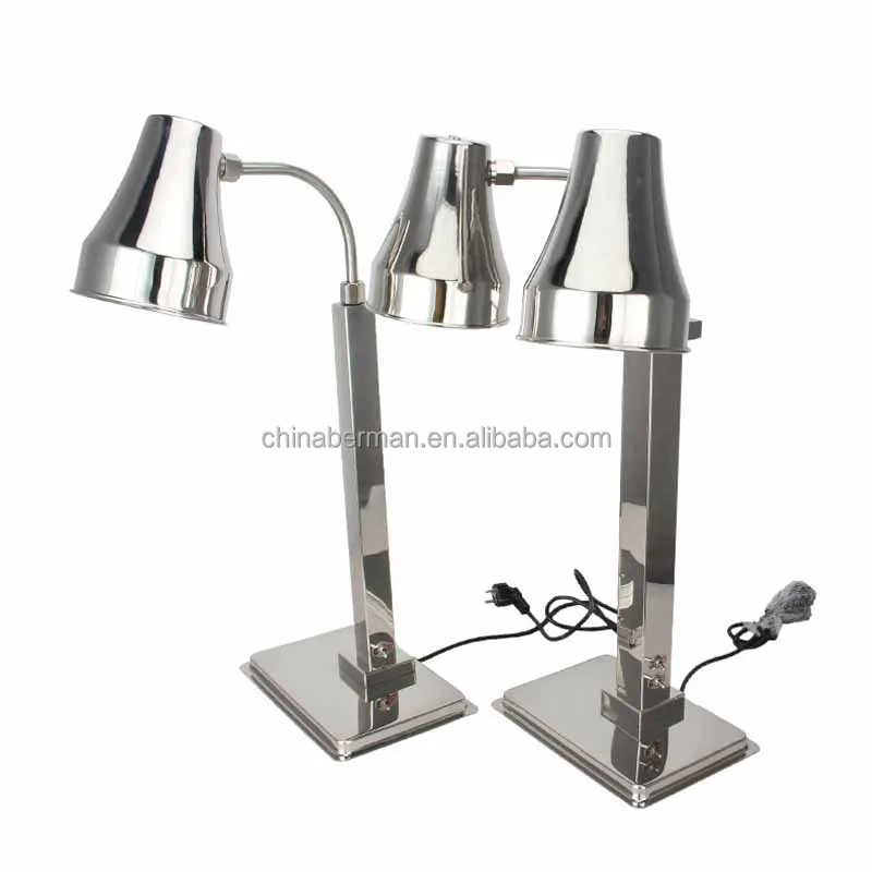 New item hotel black modern electric buffet display food warmer infrared lamp for restaurant