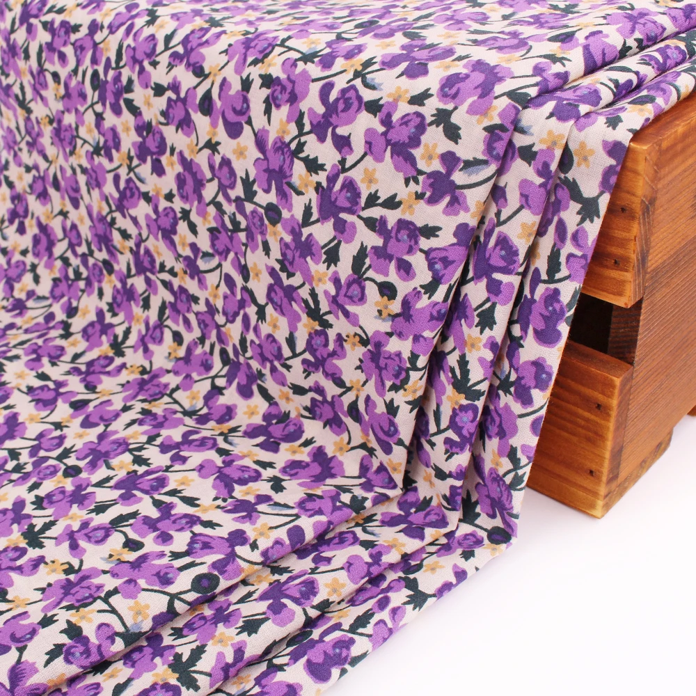 Accept Customization Printed 100% Cotton High Density Woven Poplin Fabric For Garment Baby Dress Bed Sheet Sets