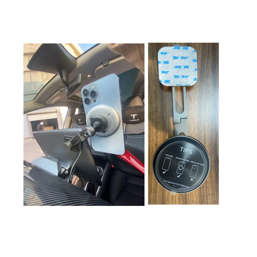 2023 автомобильные аксессуары magsafe держатель телефона Быстрая зарядка для Tesla