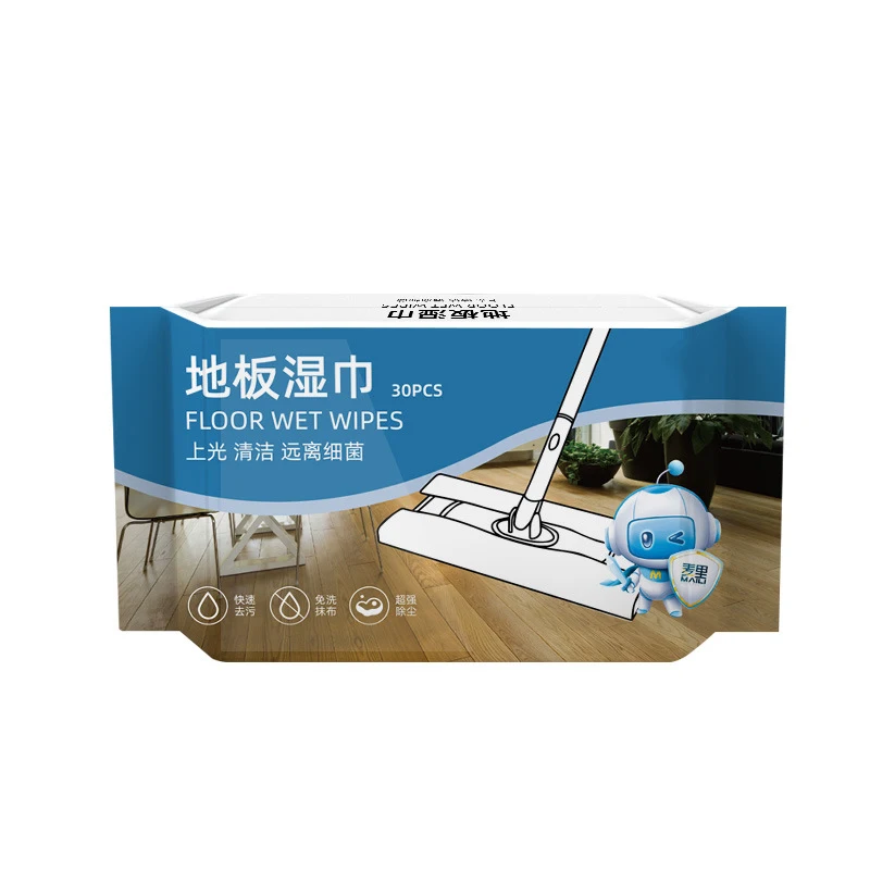Factory Custom Biodegradable Disposable Floor Wet Wipes floor mop wet wipes