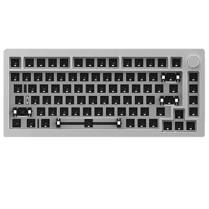 AKKO M1W Multi-Mode Barebone Kit 75% Mechanical Aluminum Gasket-Mount Keyboard Hot-Swap South-Facing RGB Backlight Keyboard Kit
