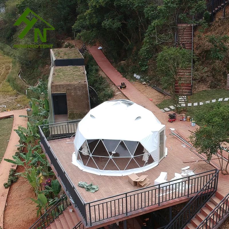 Winter cold weather resort glamping tent luxury hotel safari tent for sale