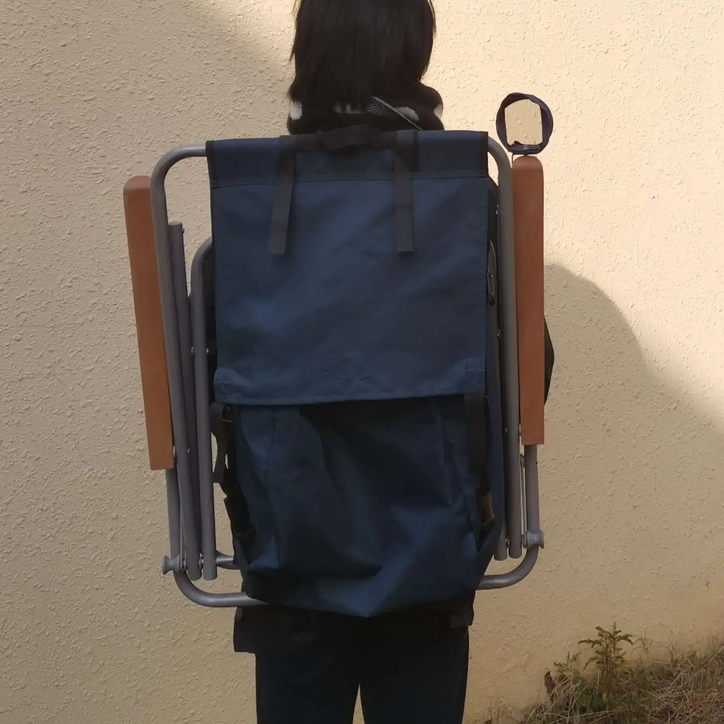 250 lbs portable steel foldable backpack beach camping fishing chair