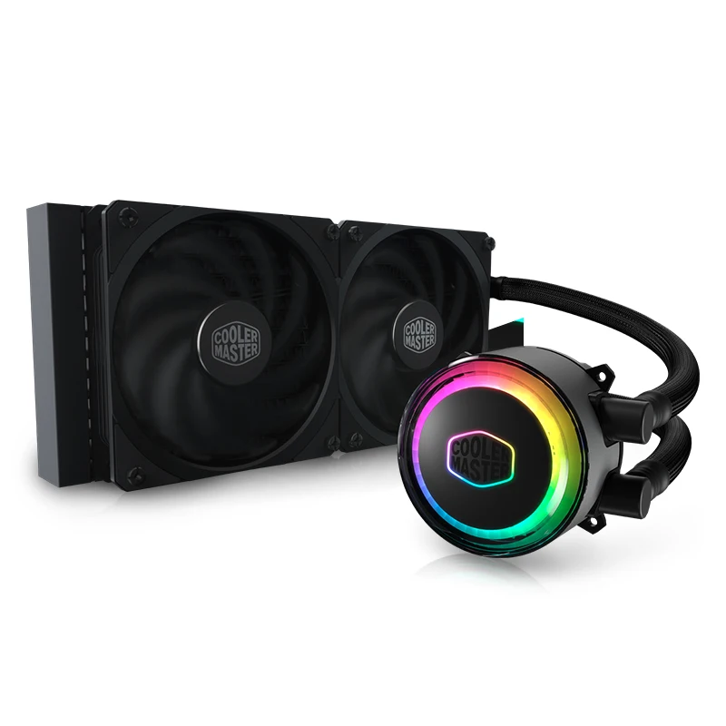
Cooler Master cpu radiator desktop PC silent fan heat pipe radiator water-cooled radiator CPU fan Sea Magic 240G ARGB mute 